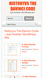 Mobile Screenshot of historyvsthedavincicode.com